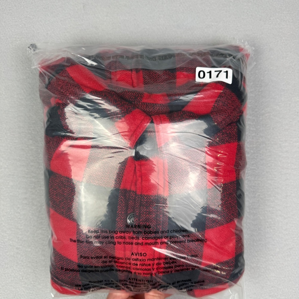 Woolrich Mens XXL Buffalo Plaid Insulated Shirt Jacket Red‎ Black Quilted 6151 - Picture 9 of 9